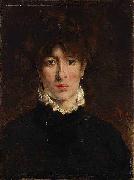 Alfred Stevens A portrait of Sarah Bernhardt oil